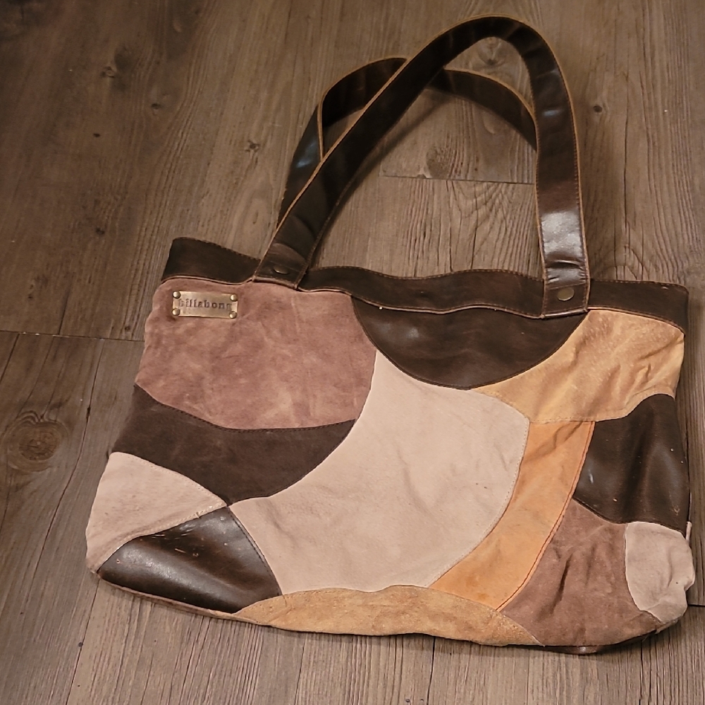 Multitone Leather Patchwork Tote Bag - image 1